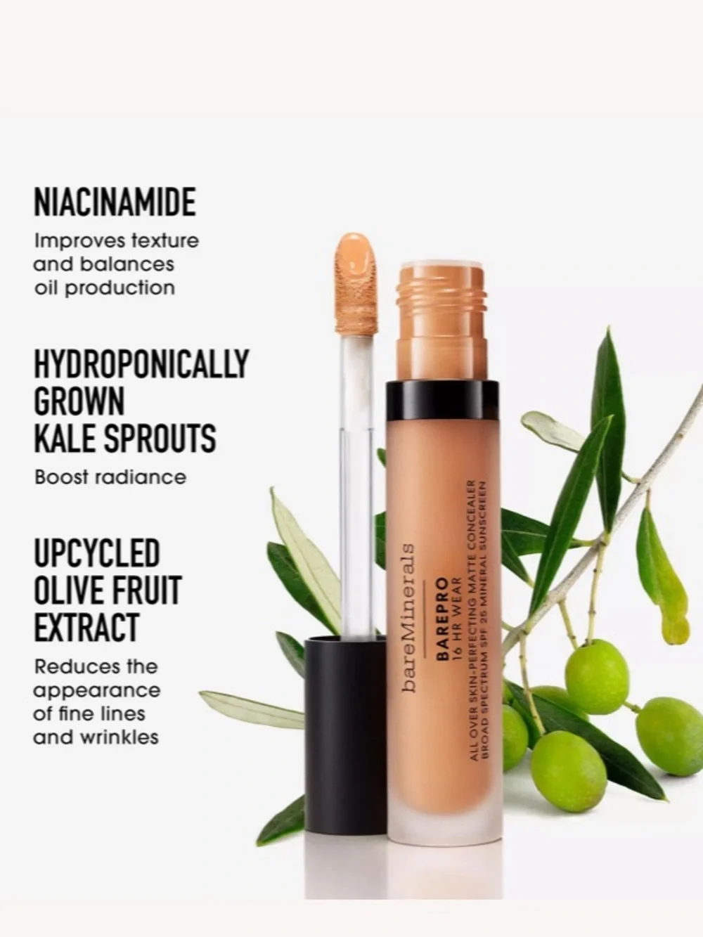Bareminerals Bare Pro 16 Hr Wear Concealer Light Neutral 200 BNIB